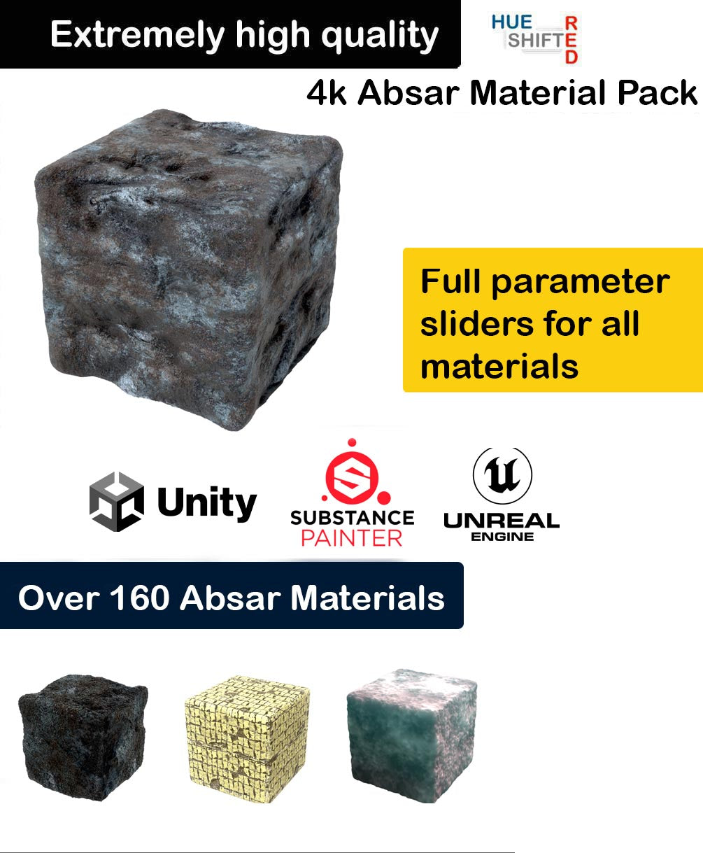 4K Absar Material Pack (with full parameter sliders) (digital download)