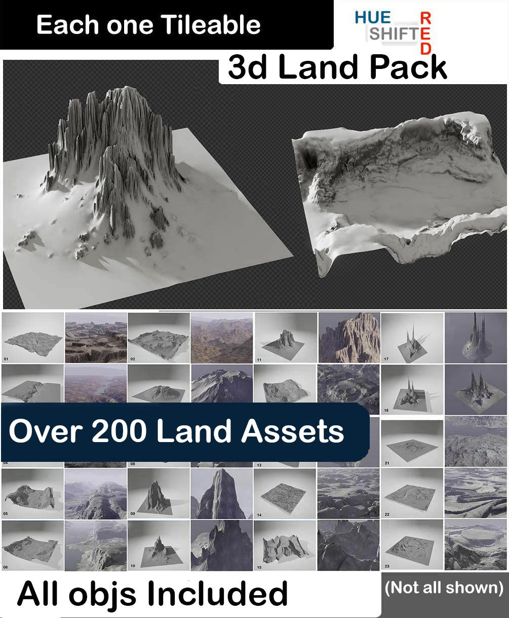 3D Land Pack (digital download)