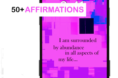 50+ Abstract affirmation screen wallpapers for phones, tablets, and pcs (digital download)
