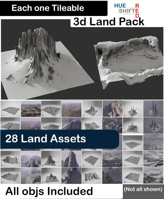 3D Land Pack (digital download)